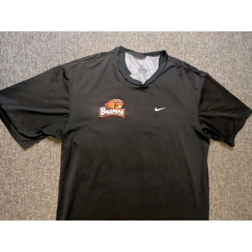 Oregon State Beavers‎ Nike Dri-Fit T Shirt Mens Medium Black Performance Tee